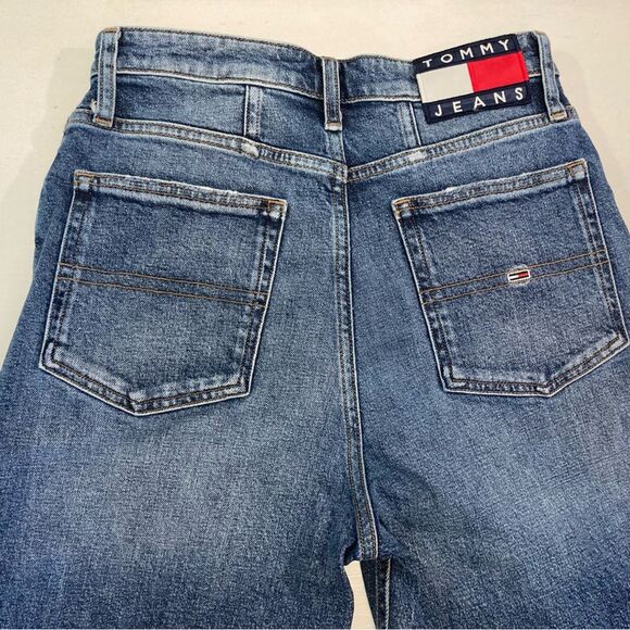 Tommy Hilfiger Big Flag Jeans Women’s 27/32 VTG High Rise Blue Y2K Casual - Picture 5 of 12